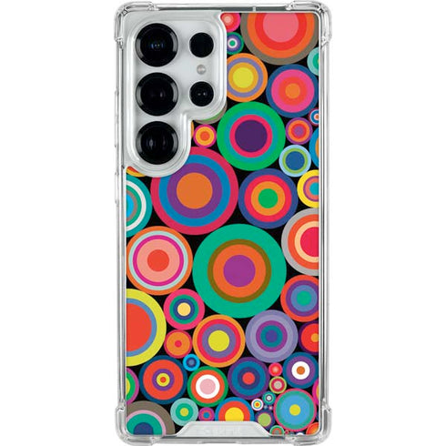 Psychedelic Circles Galaxy S25 Ultra Clear Case